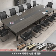 책상 심플 모던 조립식 컴퓨터 사무실 미팅 테이블 콤비 사무실 책상 인박카070, 1.6*0.8m 회의용 테이블