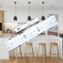홈앤라이팅 주방등전용 국산 삼성LED모듈 6500K 풀세트 기판 리폼, 04_1P세트 26W(590x120mm), 1개