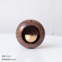 종 엔틱 풍경 차임벨 도어벨 인테리어 현관문 무선 초인종 소품, F12 돔-호두나무