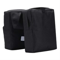 바이크캐리어 오토바이 연료 탱크 백 스노우 모빌 프론트 행잉 스토리지 (더블 포켓 포함) ATV 수하물화물, 01 Black