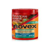 Novex 브라질 케라틴 헤어 케어 트리트먼트 크림 399.7g(14.5온스) - 재생 케라틴 곱슬머리 제어 및 손상 복구