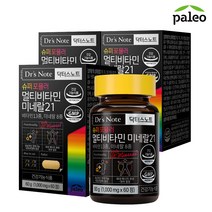 팔레오 닥터스노트 슈퍼 포뮬러 멀티비타민미네랄21 (1 000mg x 60정), 3개, 60정