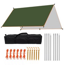 차박텐트 오토캠핑 야외 차박 2M 극 방수 초경량 태양 대피소 관광 캐노피 양산 정원 그늘 커버와 캠핑 대형 천막, [02] Khaki