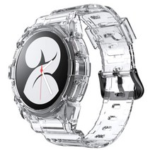 우먼스9999 갤럭시워치4 투명 일체형 클리어 스트랩 워치4, 40mm