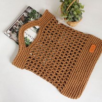 (DIY키트)데일리 코튼 네트백 만들기-러브컨츄리, 바탕색선택:212번