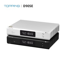 토핑 D90SE 완전 균형 하이파이 DAC MQA ES9038PRO 블루투스 5.0 USB DSD1024 PCM768KHZ RCA/XLR 출력 디코더 원격 제어, Black