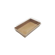 [직] 직사각 샌드위치 트레이 DRP-10 크라프트 박스/600세트 (뚜껑포함 세트발송)