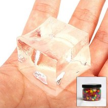 크리스탈볼 큐브 300g 케이스포함 하이드로 소일 워터젤 고흡수성수지 수정토 대체토양 수경재배 방향제 개구리알모양