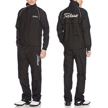 타이틀리스트 골프 레인웨어 레인슈트 세트 블랙 TSMR1592, 기본