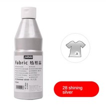 Pebeo 500ML 패브릭 페인트 섬유 안료 손으로 그린 의류 신발 색상 방수 및 비 caking 예술 용품을 건조 후, [25] 28