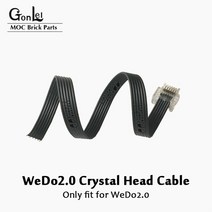 전원 기능 부품 WEDO 2.0 중형 모터 빌딩 블록 45303 클래식 로보틱스와 호환 어린이 장난감, 08 Wedo 2.0 Cabel