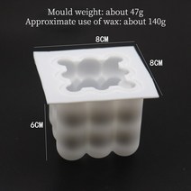 향초만들기선인장 식물 양초 실리콘 금형 DIY 수제 석고 성형 수지 아로마 테라피 비누 만들기 용품, 03 mold 2