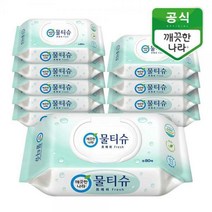 깨끗한나라 물티슈 FRESH 캡형 80매 10팩