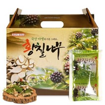 국산 황칠나무즙 1박스 100ml x 60포 국내산 100% 무첨가 건강선물 사포닌