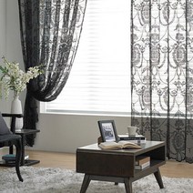 한스데코 샹제리2 레이스 커튼 중형