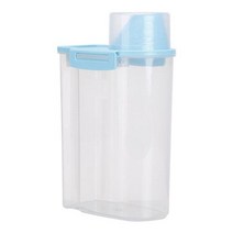 진공 쌀통 보관 추천 저장고 용기 밀폐 용기 잡곡 냉장고 추천 60 뜨거운 판매 2.5l 대형 쌀 시리얼 콩 건조 식품 저장 디스펜서 뚜껑 밀봉 상자, 파란색