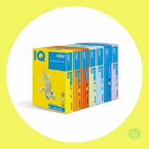 IQ A4 COLOR 색상지 500매 크림 복사용지 수입지