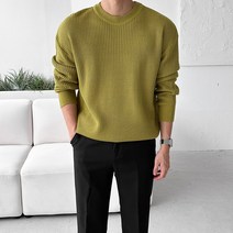 데일리 하찌 오버핏 무지 라운드 니트(18color)