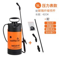 분무기 자동 연무기 살포기 연막 충전식 농약, 5L(압력계)+롱바