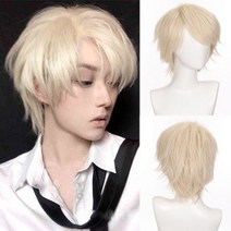 남자 장발 울프컷 웨이브 남성 중년 통가발 선물 생머리 숏머리 탈모, 12inches, 옵션 T1B/4/30