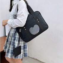 인피니티 러블리 하트 캔버스 에코백
