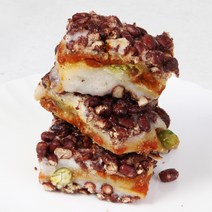 100% 우리쌀 호박고지 시루떡 통팥 시루떡 영양떡 아침대용 개별포장 850g, 1팩