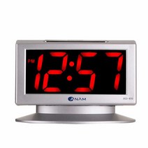 아남시계 탁상시계 디지털 전자시계 HD850, 실버