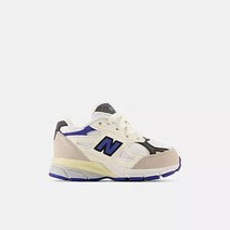 뉴발란스키즈 990v3 화이트 문빔 프리미엄 오리지널 클래식 스웨이드 유아 쿠셔닝 운동화