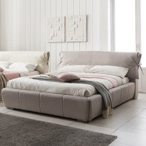 아씨방가구 와이드 가죽 퀸침대독립매트, 아이보리