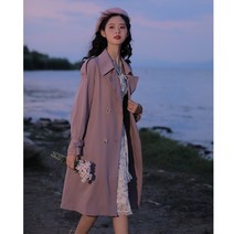 Hoshino Diary 여성 잉글리시 트렌치 코트