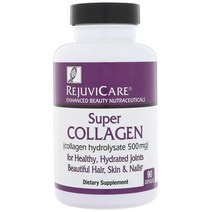 Rejuvicare 슈퍼 콜라겐 가수분해 콜라겐 500mg 캡슐 90정, 1개