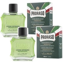 Proraso 프로라소 애프터쉐이브 로션 2개 After Shave Lotion for Men 100ml