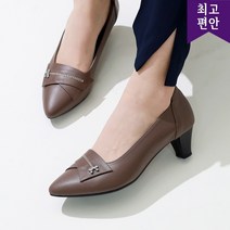 호박슈즈 5cm 고트가죽 고무창 국내생산 빅사이즈 물결 반짝이 펌프스 힐 천연소가죽 109436