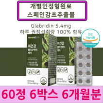 대용량 위건강 위점막 위장 헬리코박터균억제 역류성 식도염 위에좋은영양제 보호제 위영양제 속쓰림 건강기능식품 위점막보호제 60정 6박스 알약모양 건강기능식품