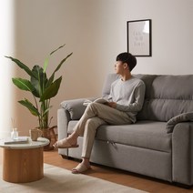 베스트리빙 내맘대로! 소파 카우치 침대까지 3단 확장형 패브릭 소파 겸 침대/소파베드 2colors, 그레이