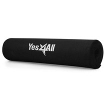 Yes4All 폼 장착 바 패드 올림픽 바벨용 패드 바벨 스쿼트용 패드 스쿼트 힙 스러스트용 바벨용 목 패드 역도용 바 패드 (블랙 단품), A. Black