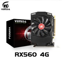 PC 노트북 데스크탑 업그레이드 Veinida 비디오 카드 gpu rx 560 4gb 그래픽 카드 화면 카드 게임 amd radeon rx550 4gb r7 350, RX560 4GB
