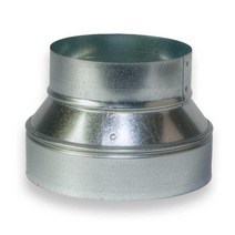 12.7cm(5인치)에서 10.2cm(4인치) 또는 10.2cm(4인치)에서 12.7cm(5인치) 원형 금속 파이프 감속기 또는 증가기 - 아연 도금 강철 구조, 5