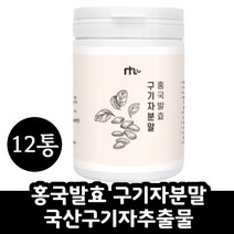 구기자분말 청양구기자 73% 홍국발효 구기자 분말12통 국산 홍국 발효 분말 구기자열매 물 구기자차 가루 홍국분말 구기자추출액 플란타 김치유산균