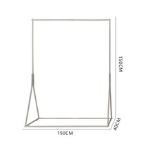 옷가게 디스플레이 스탠드 천장부터 바닥까지 내려 오는 조합 실버 옷걸이 벽에 남녀 의류 선반 나카지마 디스플레이 랙, 은색  삼각형 길이 150 높이 150cm