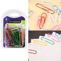 서류클립 페이퍼클립 메모클립 컬러 클립 30P