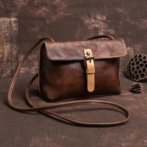 40대 명품 럭셔리 숄더백 Johnature 빈티지 가죽 여성용 소형 가방 다목적 레저 천연 소프트 소 솔리드 컬러 숄더 amp 크로스 바디 백