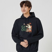 오너클랜 키밍 GET OUT 사또 개 맨투맨 후드티