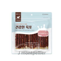 굿데이 강아지 건강한 육포 우유스틱 껌 300g, 100개, 2종 믹스 (오리+우유)