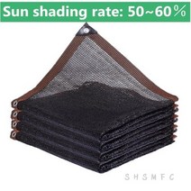차광막 야외천막 캐노피천막 테라스천막 옥상천막 자외선 방지 HDPE 검은 태양 차양 그물 다육 식물 야외 수영장 정원 온실 냉각, 3x10m, 1 PC