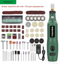핸드 베이비 그라인더 부품 소형 Shenhaoxu 100-240v 미니 드릴 조각 펜 dremel-tools accessoraies-set 다기능 전동 공구로 조정 가능한 연삭, psd-010-그린3, EU 플러그 100-240v