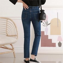 리더스 리더스 기본 스타일 청바지 여자 스판 재질 데님 하의 (6510692)