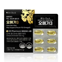 원퍼데이 맥스 초임계 알티지 오메가3 30캡슐 1박스 닥터체크, 30정, 1개