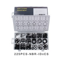 오링 o 링 고무 내마모성 방수 및 내유성 o 링 씰 nbr 씰링 o-링 니트릴 와셔 고무 oring 세트, 비앤비-225, 01 BBNB-225