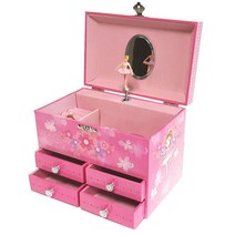 동화속핑키요정 발레리나 키즈 뮤직박스 오르골보석함 여자아이선물 어린이집 유치원 딸생일선물 쥬얼리 보석상자 수납함 어린이날선물 ballerina music box